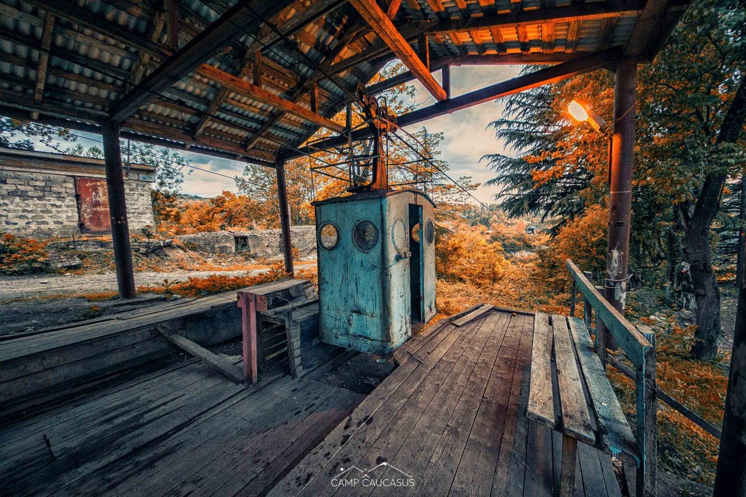 Chiatura tour Urbex Cable car abandoned places Georgia Camp Caucasus (7)