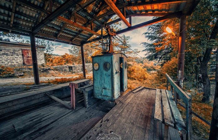 Chiatura tour Urbex Cable car abandoned places Georgia Camp Caucasus (7)