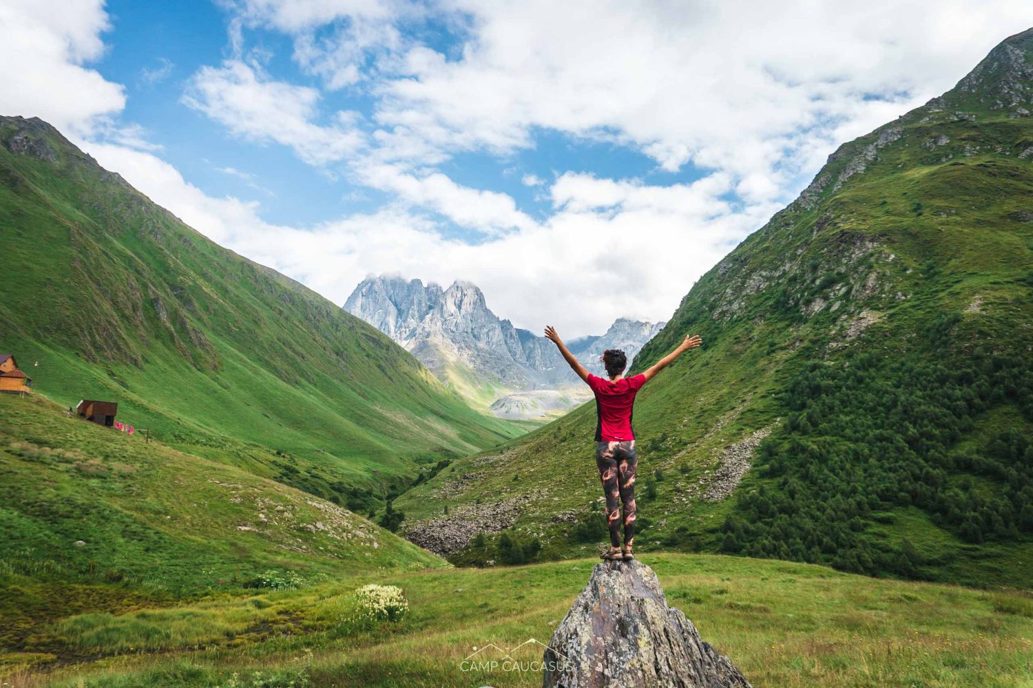 juta valley kazbegi hiking tour camp caucasus adventure self guided