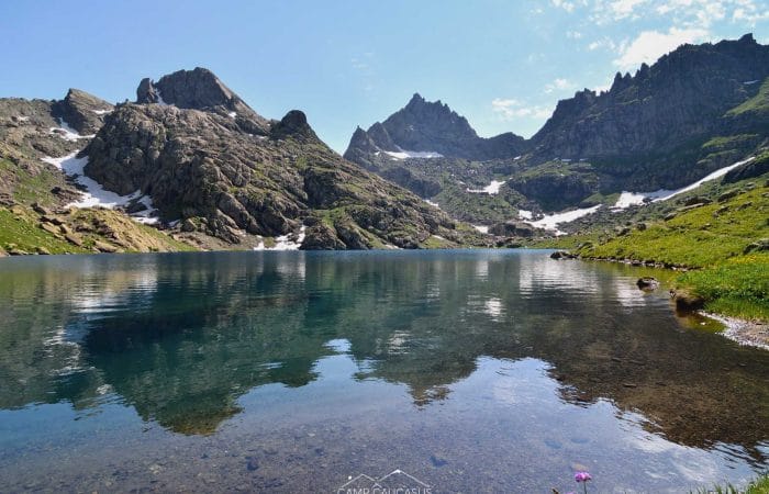 tobavarchkhili trekking tour lake camp caucasus