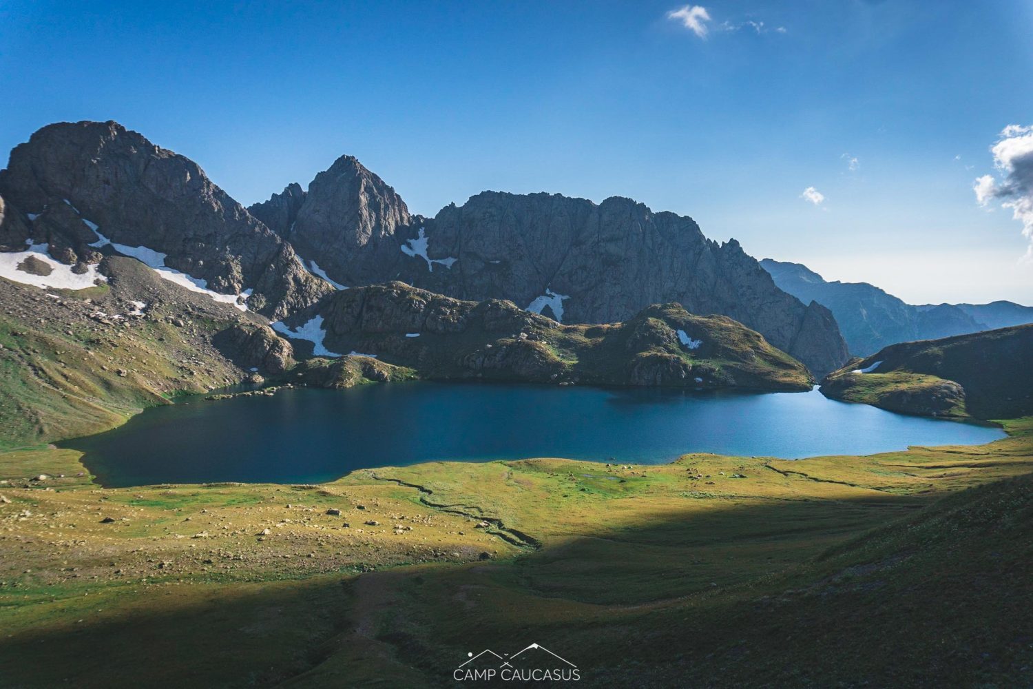 Mountain landscape of Tobavarchkhili on an untouched Georgia trail