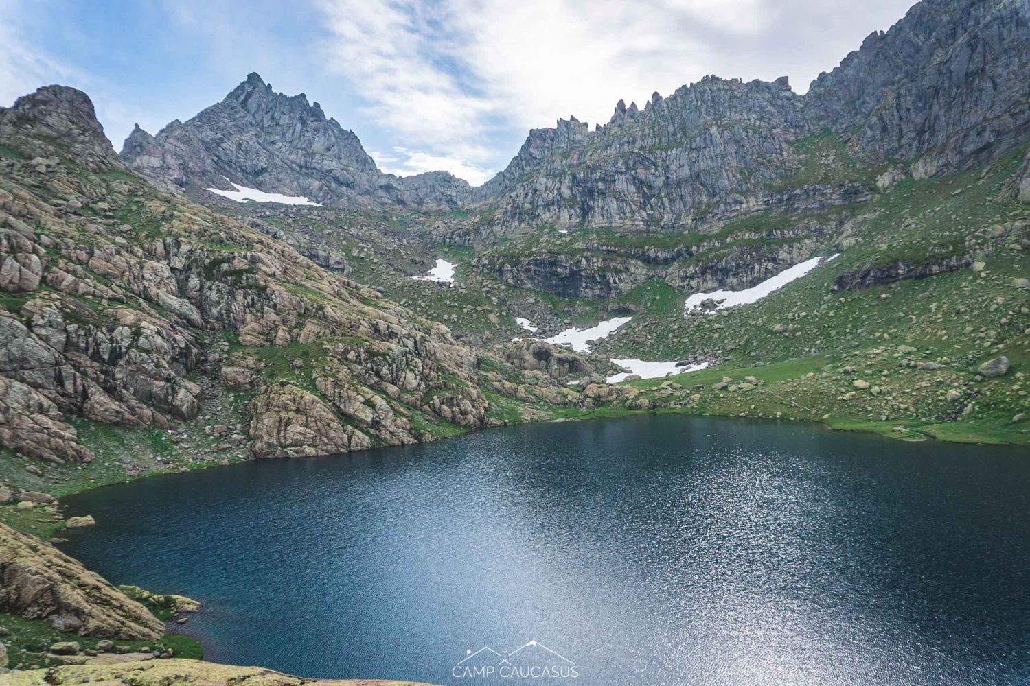 Georgia's wild Caucasus mountains along Tobavarchkhili Lakes route