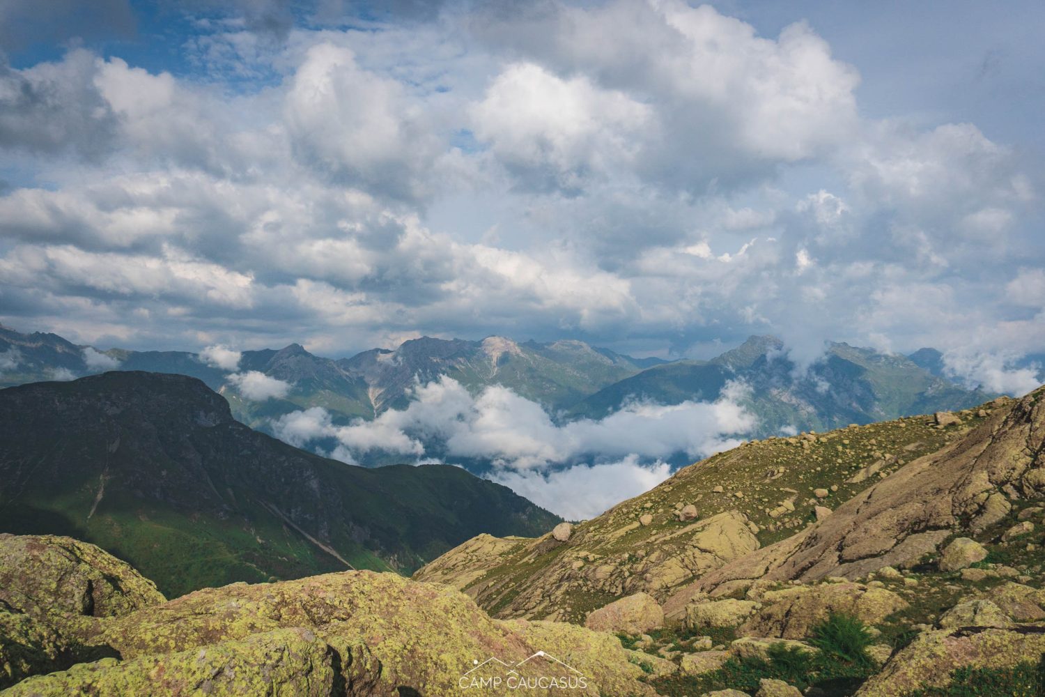 Rolling hills and crystal lakes on multi-day Tobavarchkhili hike