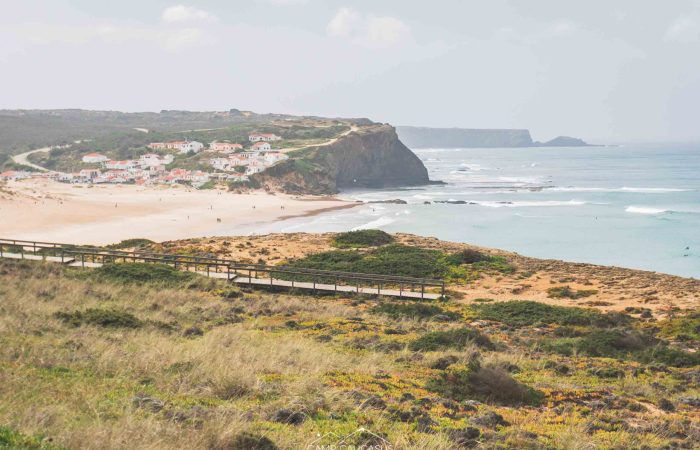 Fisherman’s Trail along cliffs from Aljezur to Arrifana on Portugal’s coast.