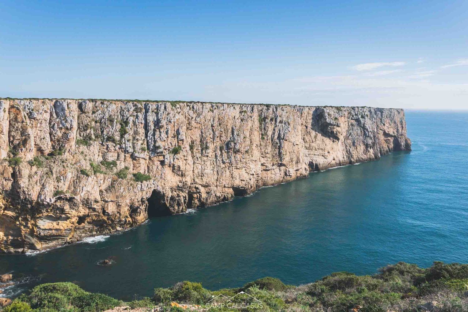 Cliffs and ocean views at Cabo de São Vicente on the Fisherman’s Trail, Portugal.