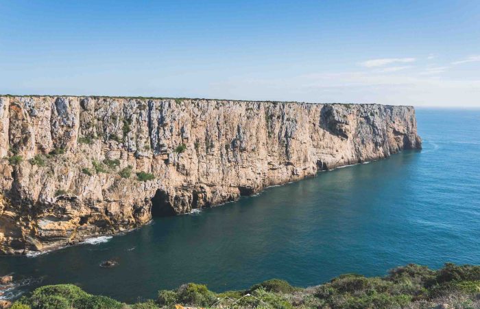 Cliffs and ocean views at Cabo de São Vicente on the Fisherman’s Trail, Portugal.