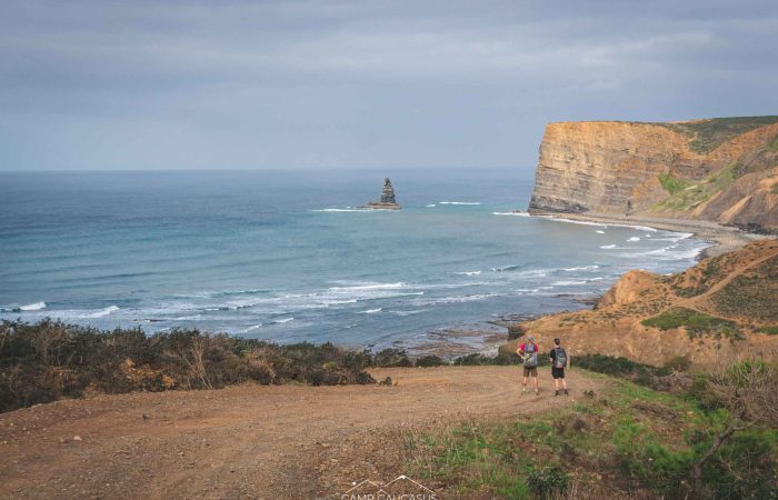 Fisherman’s Trail path along cliffs and beaches near Carrapateira, Portugal.