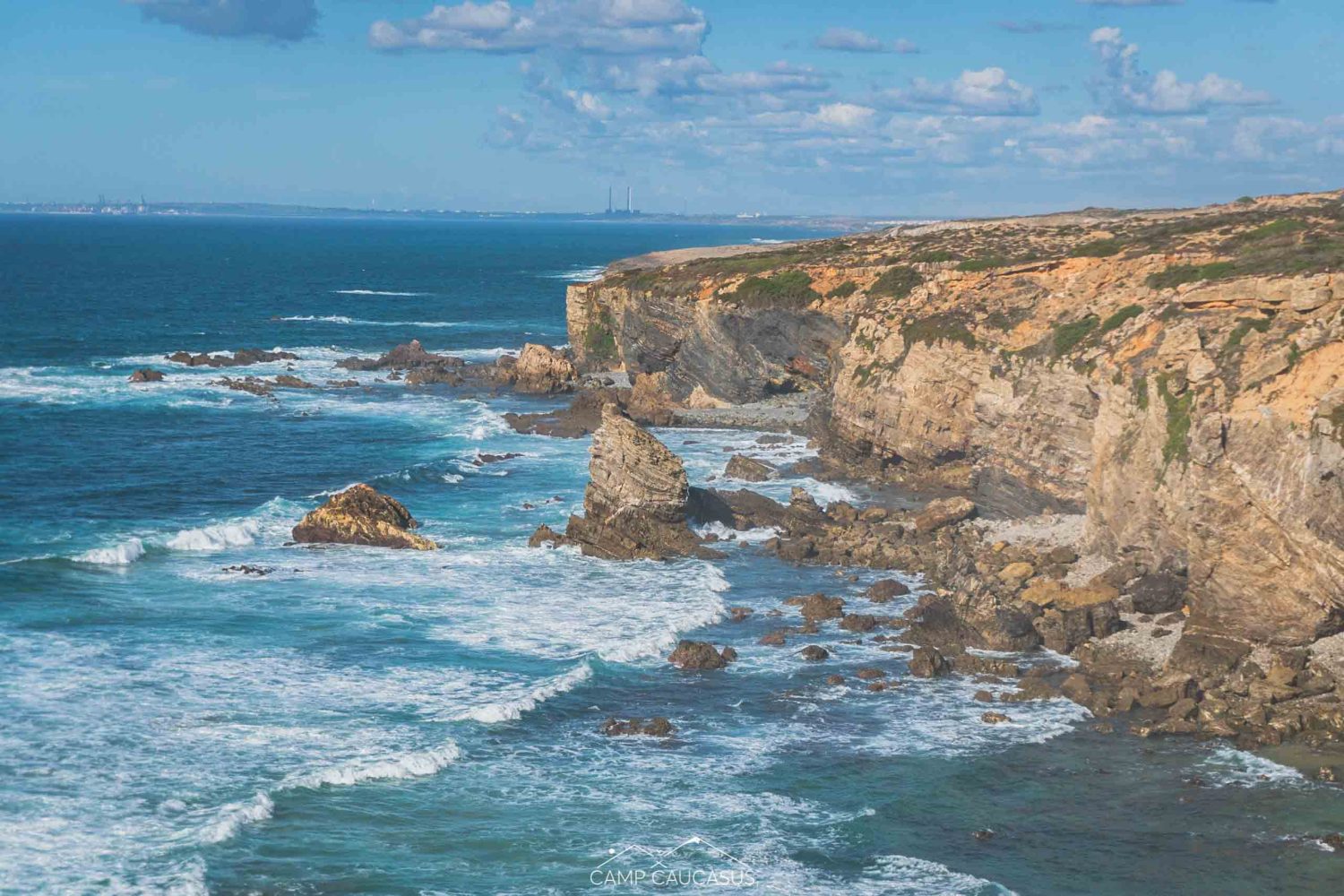 Sunset view over the Fisherman’s Trail from Porto Covo to Vila Nova de Milfontes.