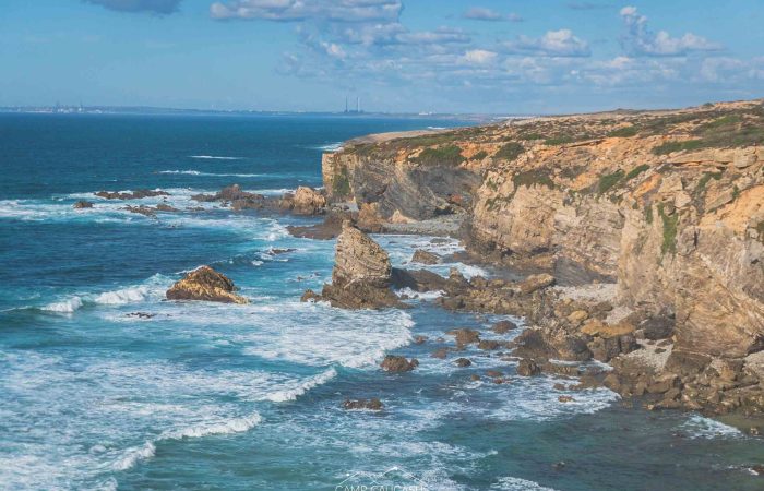 Sunset view over the Fisherman’s Trail from Porto Covo to Vila Nova de Milfontes.