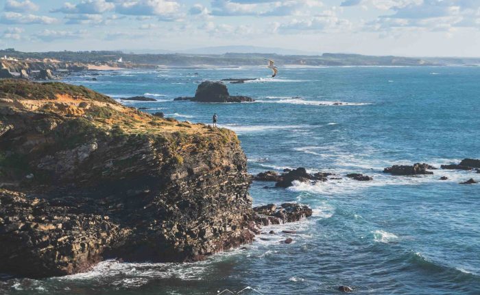 Fisherman’s Trail path along cliffs from Porto Covo to Vila Nova de Milfontes.