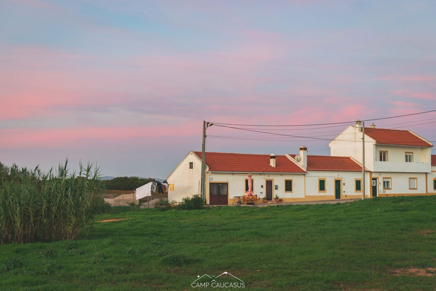 Sunset over Vila Nova de Milfontes along the Fisherman’s Trail in Portugal.