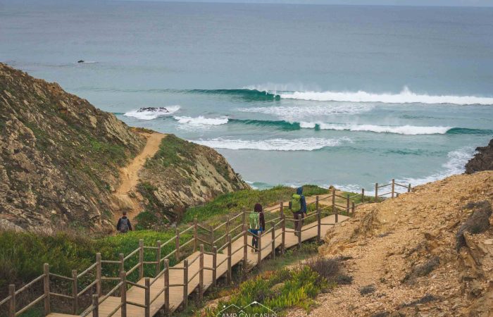Coastal cliffs and sandy beaches on the Fisherman’s Trail from Zambujeira do Mar to Odeceixe.