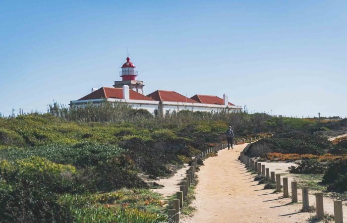 Lighthouse along the Fisherman’s Trail on Portugal’s Alentejo coast.