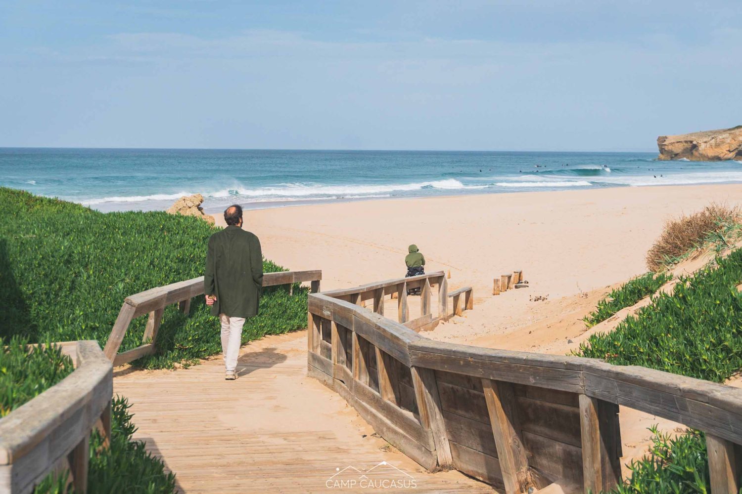 Boardwalk along the Fisherman’s Trail near Arrifana in South Portugal’s Algarve.