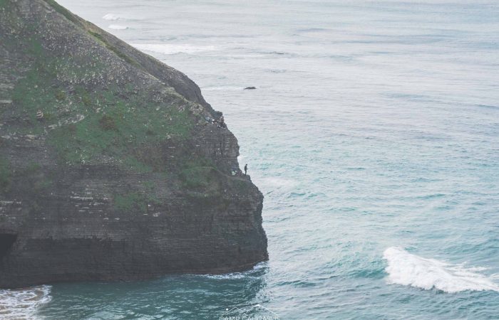 Coastal viewpoint along the Fisherman’s Trail near Arrifana, Algarve, Portugal.