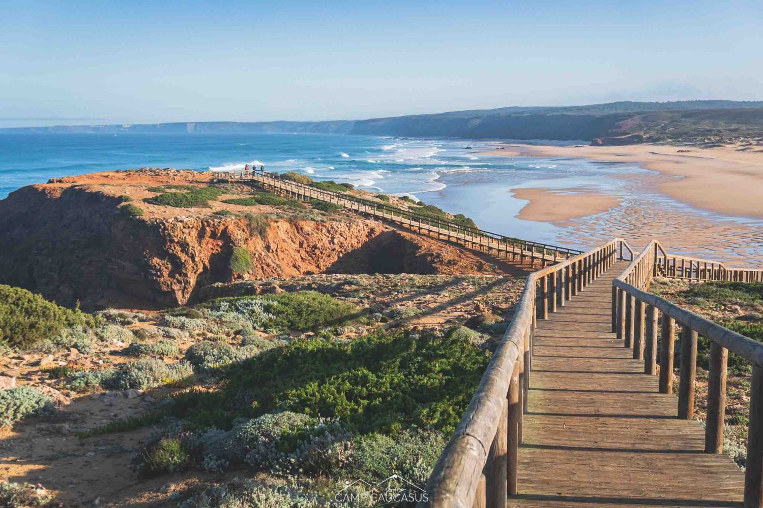 Rugged cliffs along the Fisherman’s Trail near Carrapateira, Algarve, Portugal.